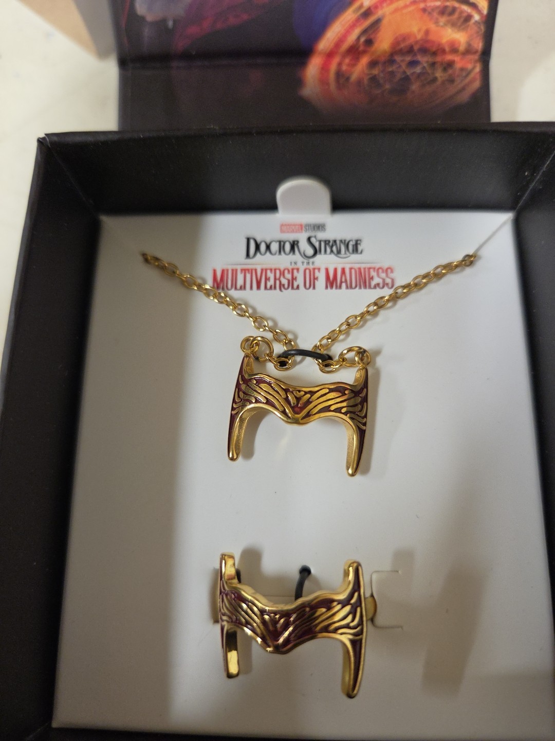 Doctor Strange Multiverse of Madness Scarlet Witch Tiara Ring and Necklace Set.