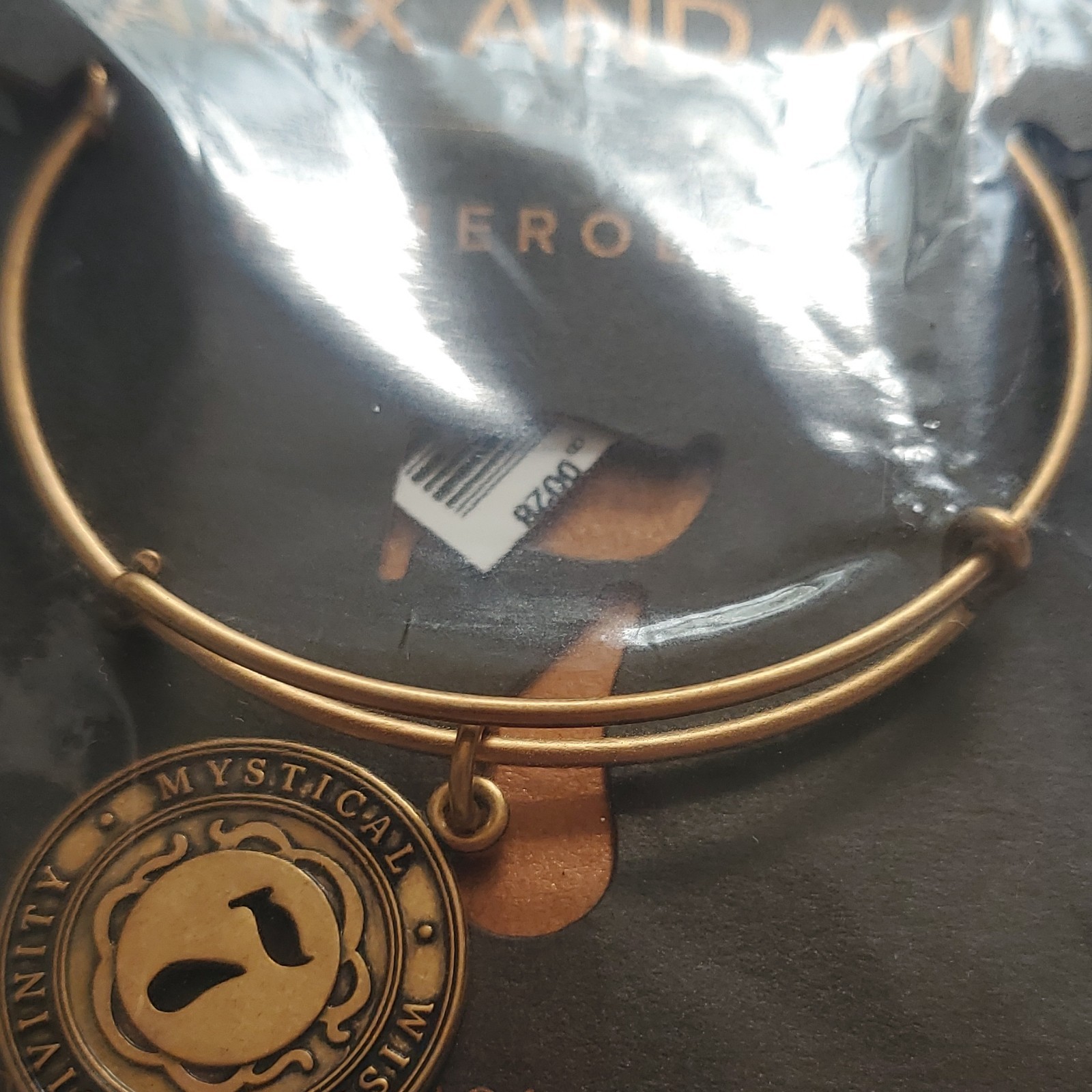 Alex & Ani Numerology, #7, Mystical,Wisdom,Divinity, Gold Bracelet, New Sealed.
