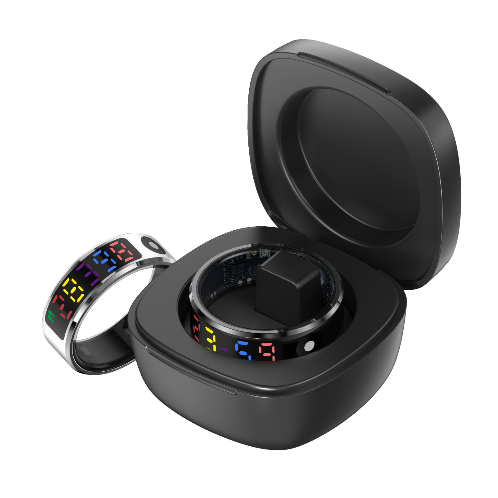 IP68 Waterproof Smart Ring Color Screen Heart Rate Blood Oxygen Sleep Monitor