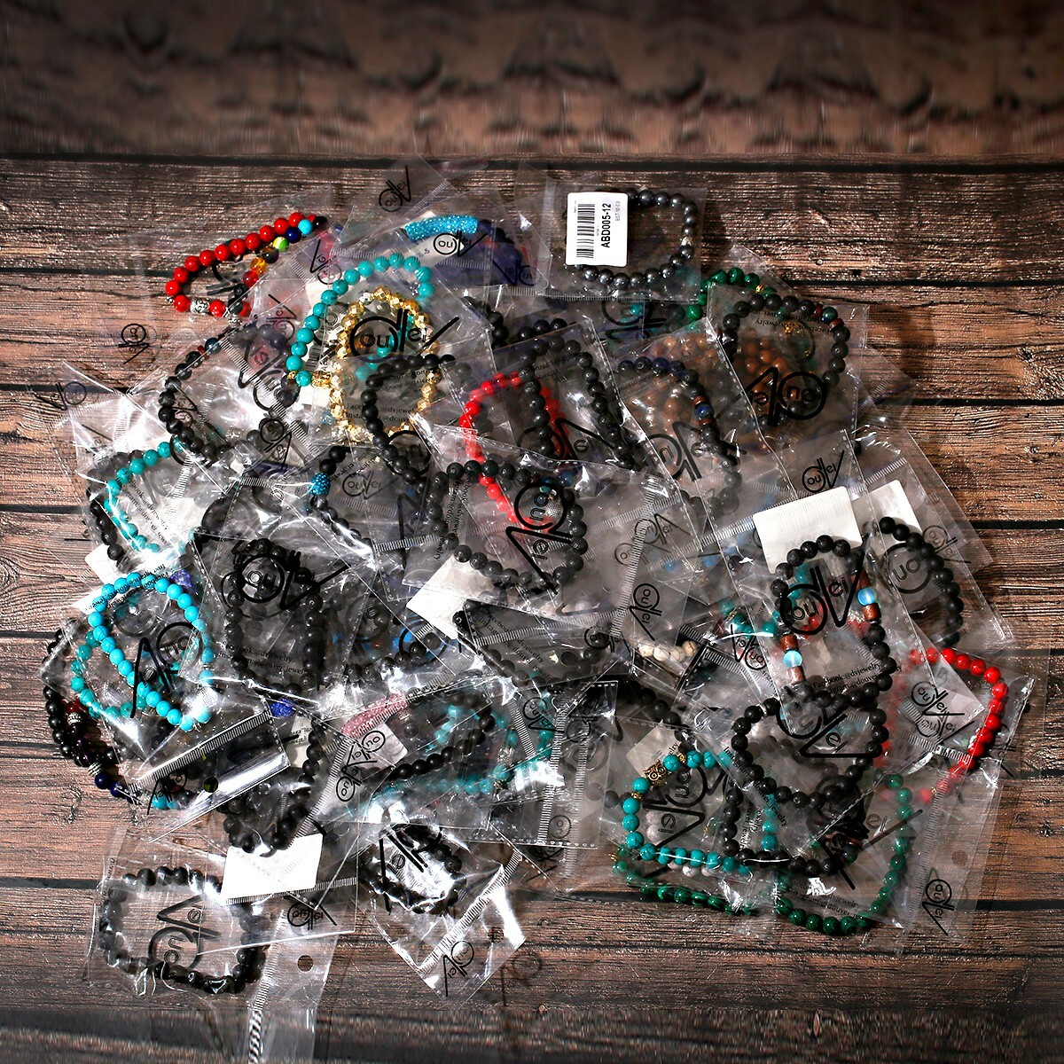 Wholesale 30 Pcs a Lot Natural Stone Bracelet Mixed Random Style Unsex Bangles