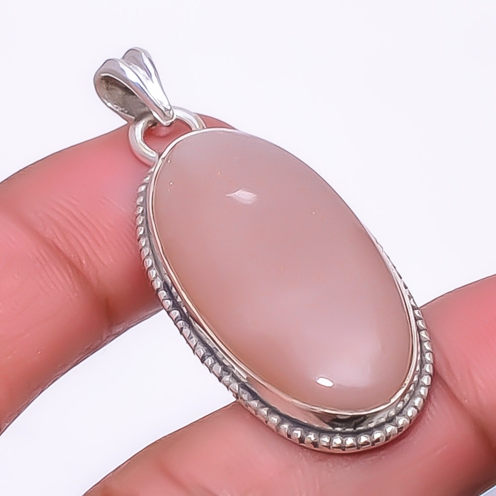 Moonstone – Sri Lanka 925 Sterling Silver Pendant 1.76″ P1972920, Christmas Gift