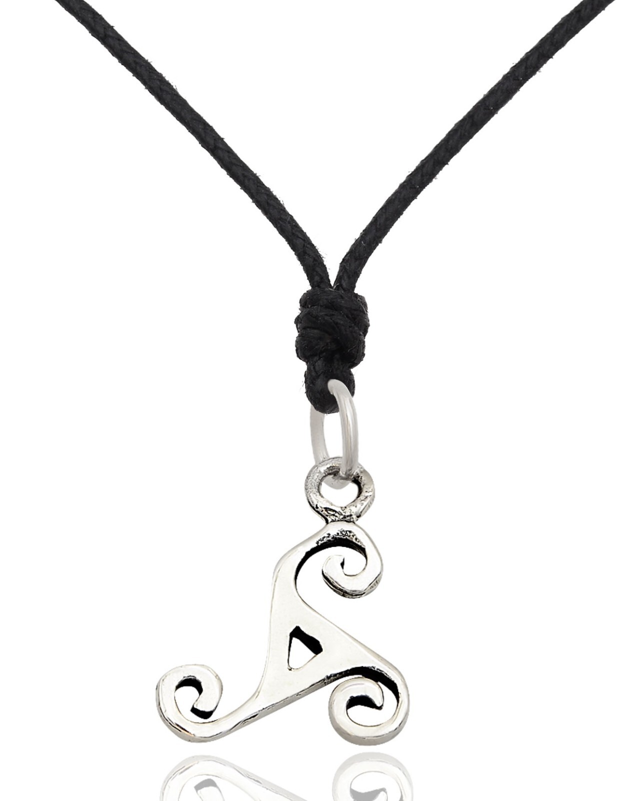 Celtic Trilogy Size S & M 92.5 Sterling Silver Brass Necklace Pendant Jewelry