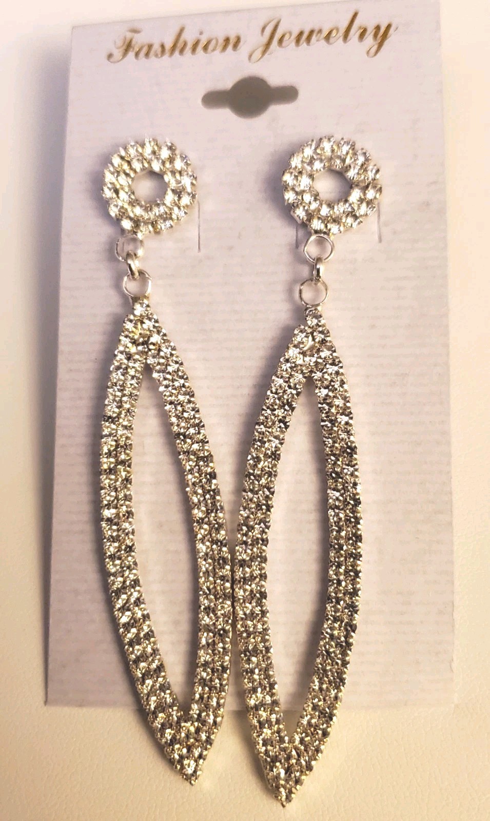 Beautiful Long Super Blingy Post Back Earrings!