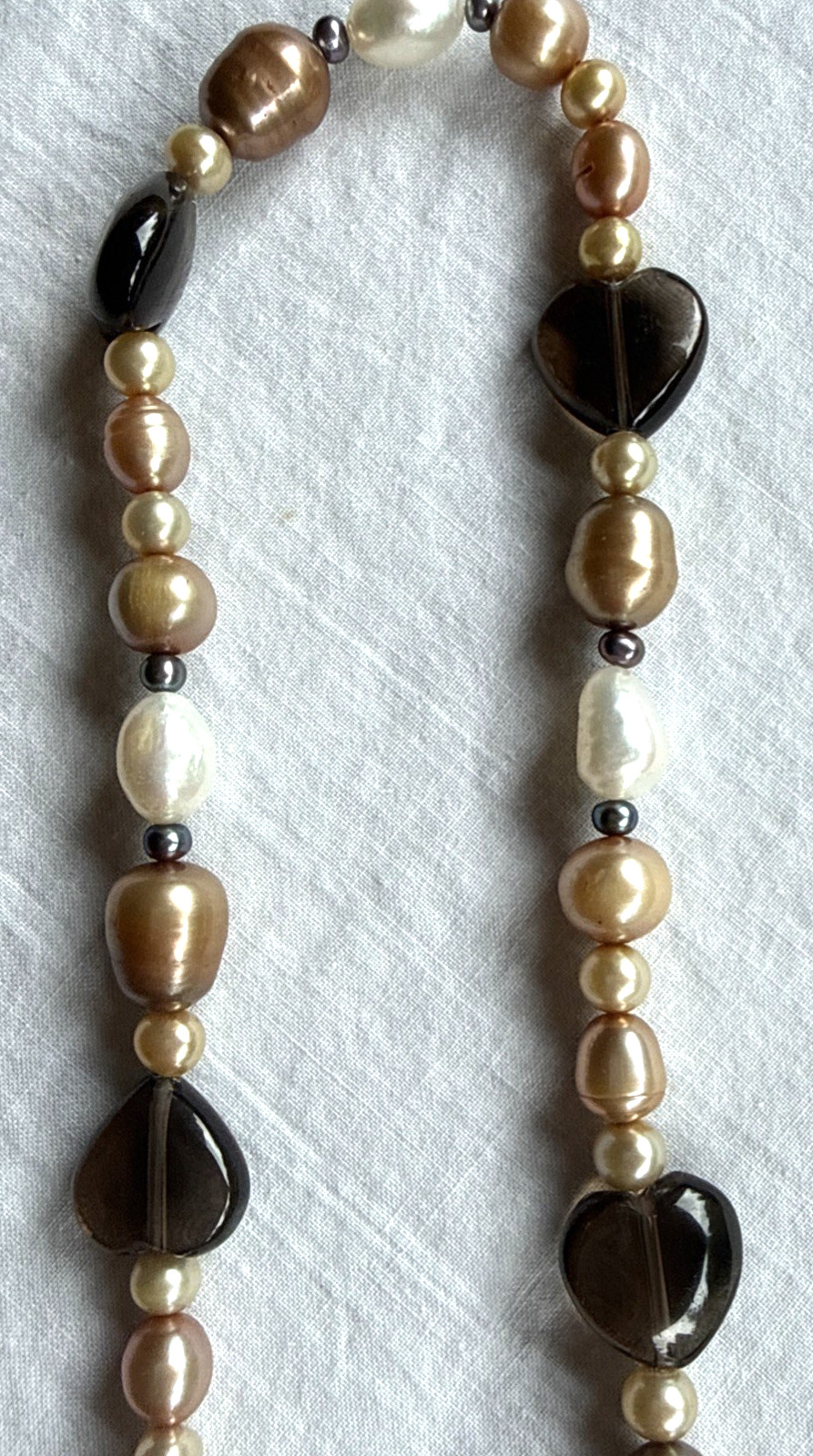 Multicolor Freshwater Pearls Necklace 15 1/2″in Long Timeless Grandmillennial