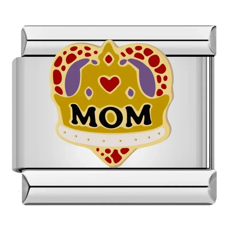 Sweet Family Charm Links for DIY 9mm Stainless Steel Bracelets