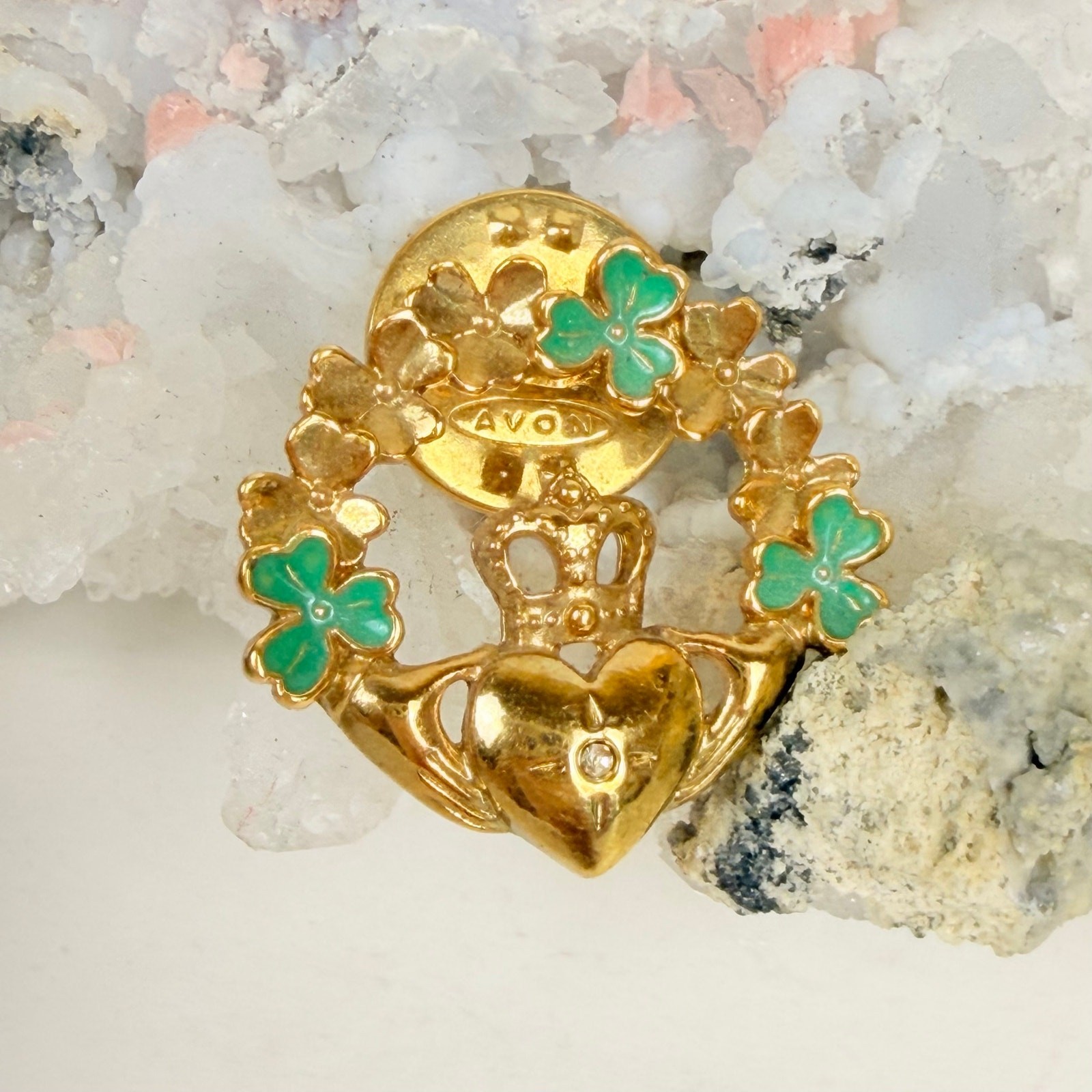 Avon claddagh pin