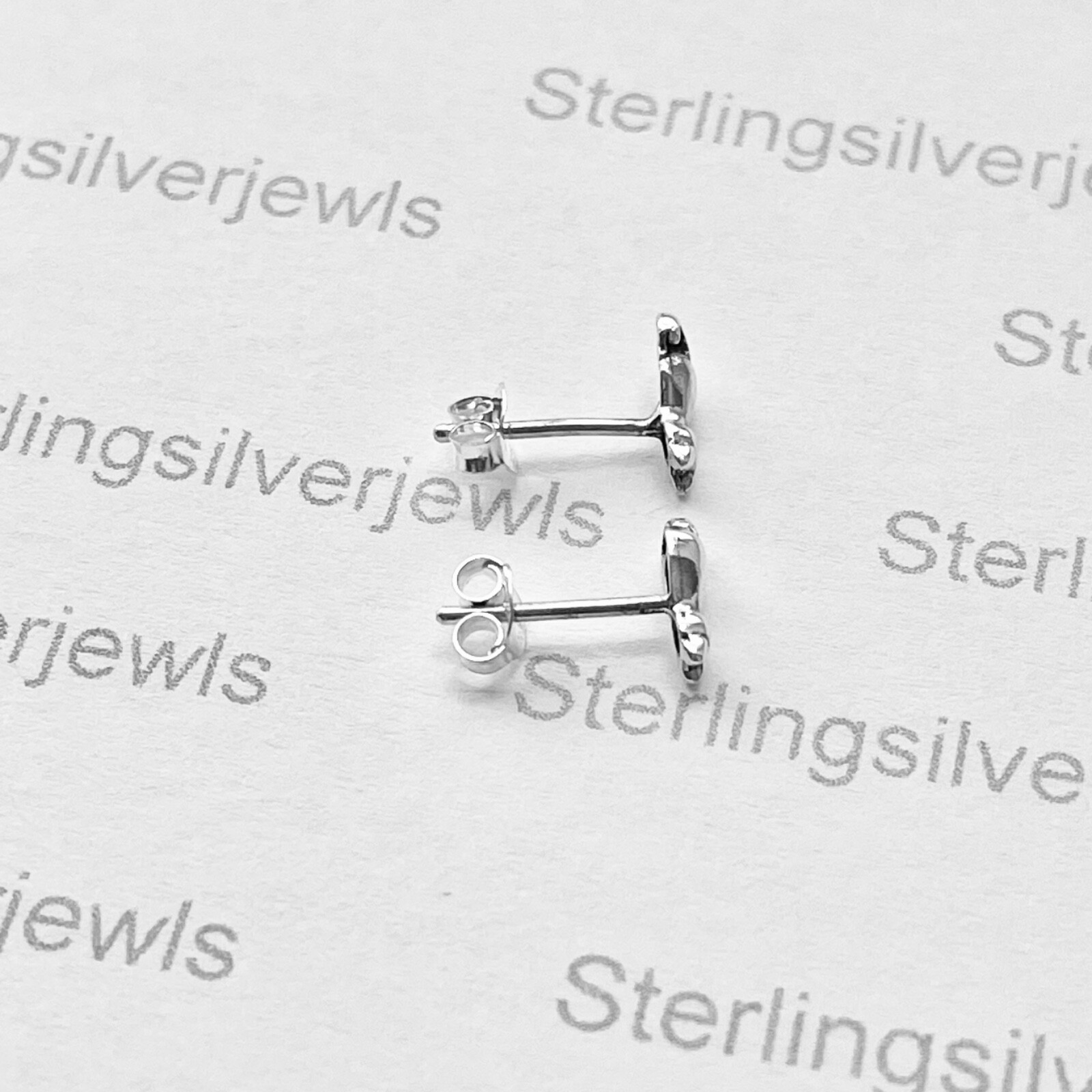 Sterling Silver Little Cat Stud Earrings, Animal Earring, Silver Kitty Cats, Kid