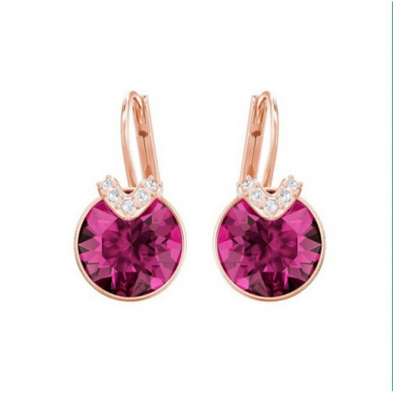 Swarovski Elements Crystal Leverback Drop Earrings Women Jewelry Gift
