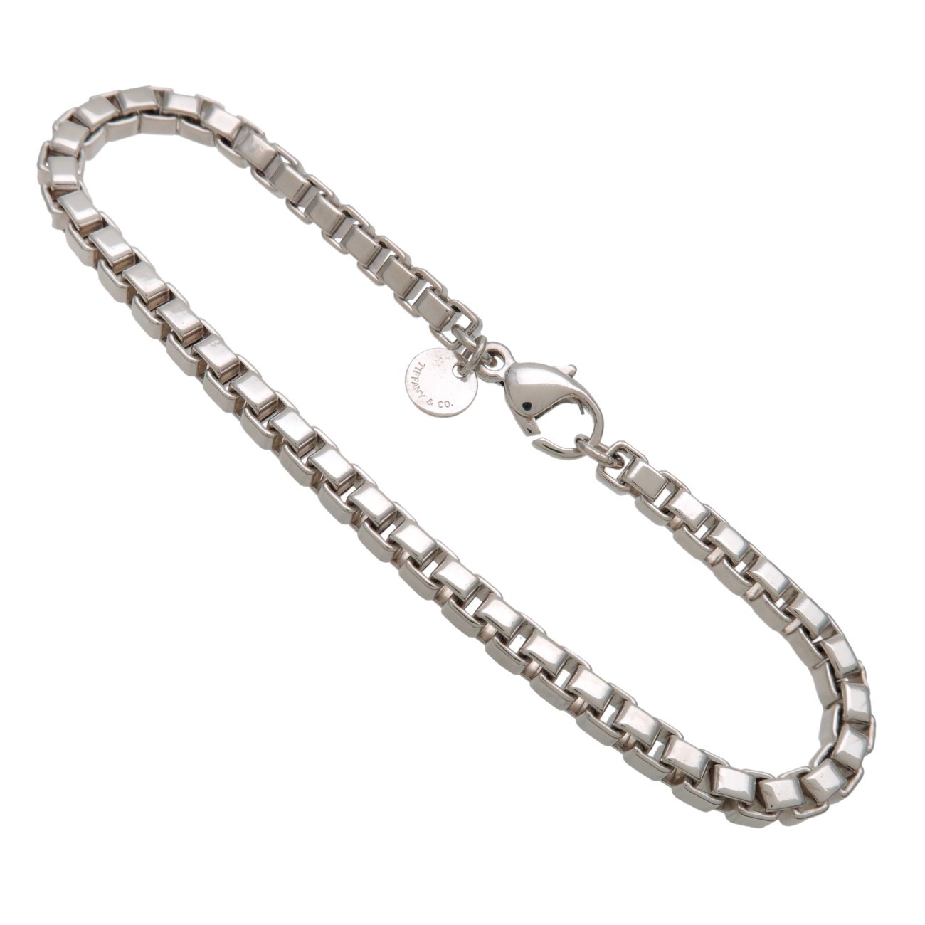 Tiffany & Co Venetian Link Bracelet SV925 Silver Authentic Used F/S