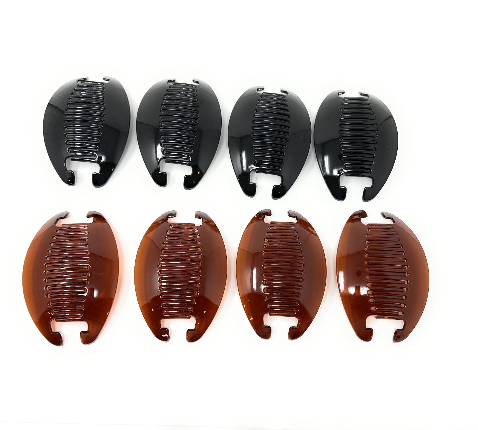 8 set Jumbo Banana Comb Clip Thick Hair Riser Claw Interlocking Jaw Extra.