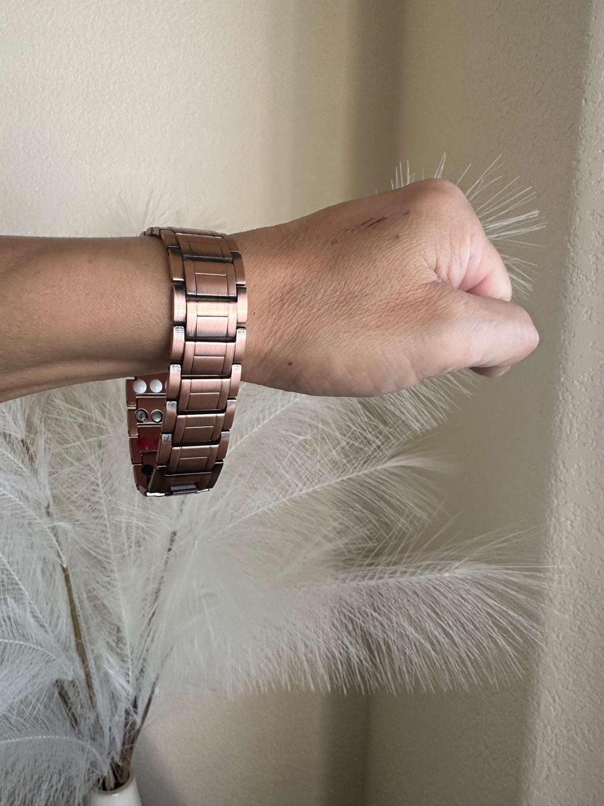 Giant Copper Magnetic Bracelet Men Restore Balance Energy Arthritis Pain Relief