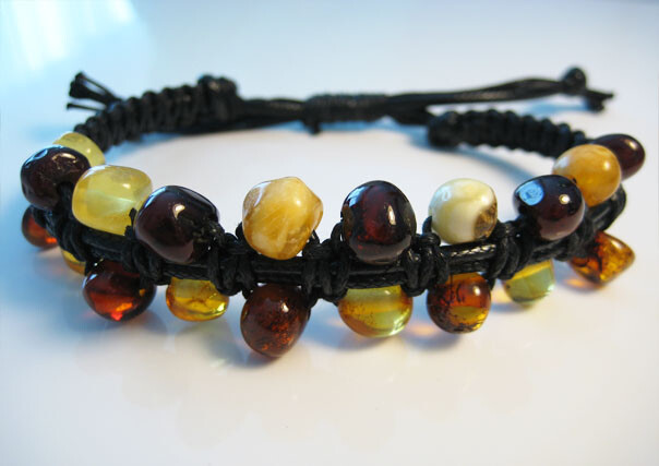 Genuine Amber Baltic Amber Bracelet 7-10 in !!!