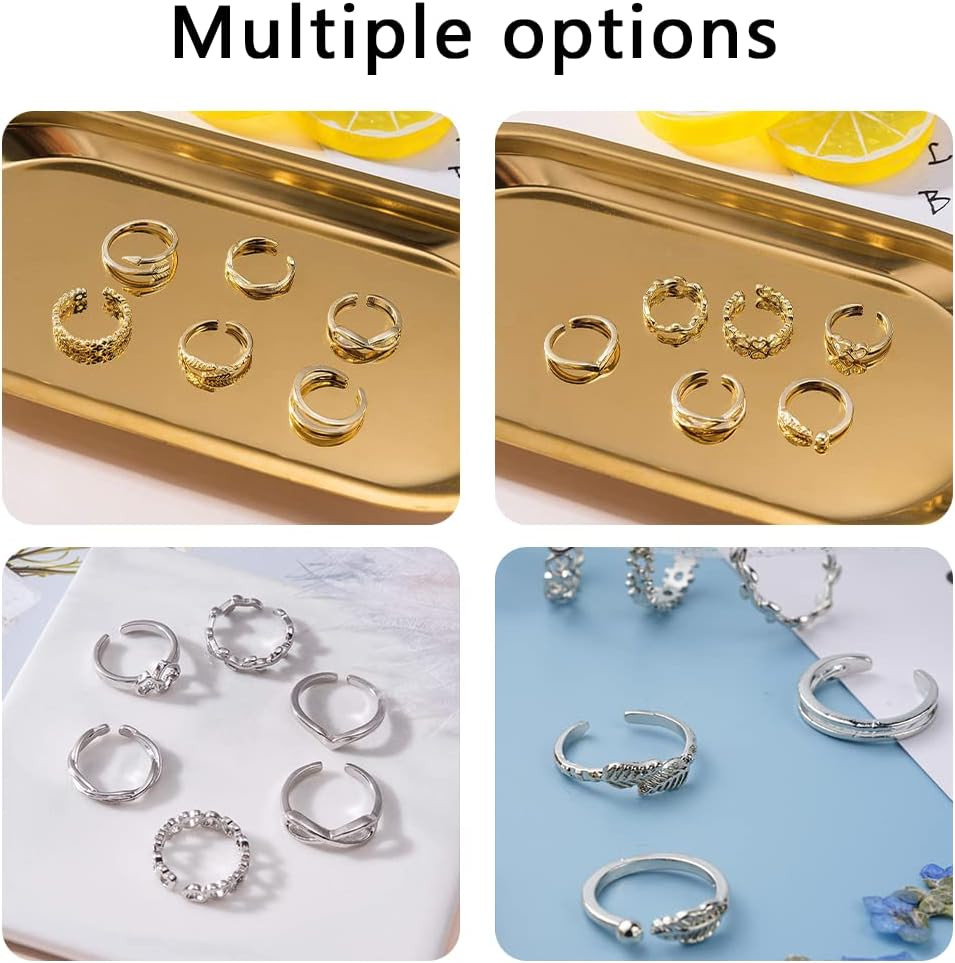 24Pcs Open Toe Rings Set for Women Adjustable Band Knuckle Ring Arrow…
