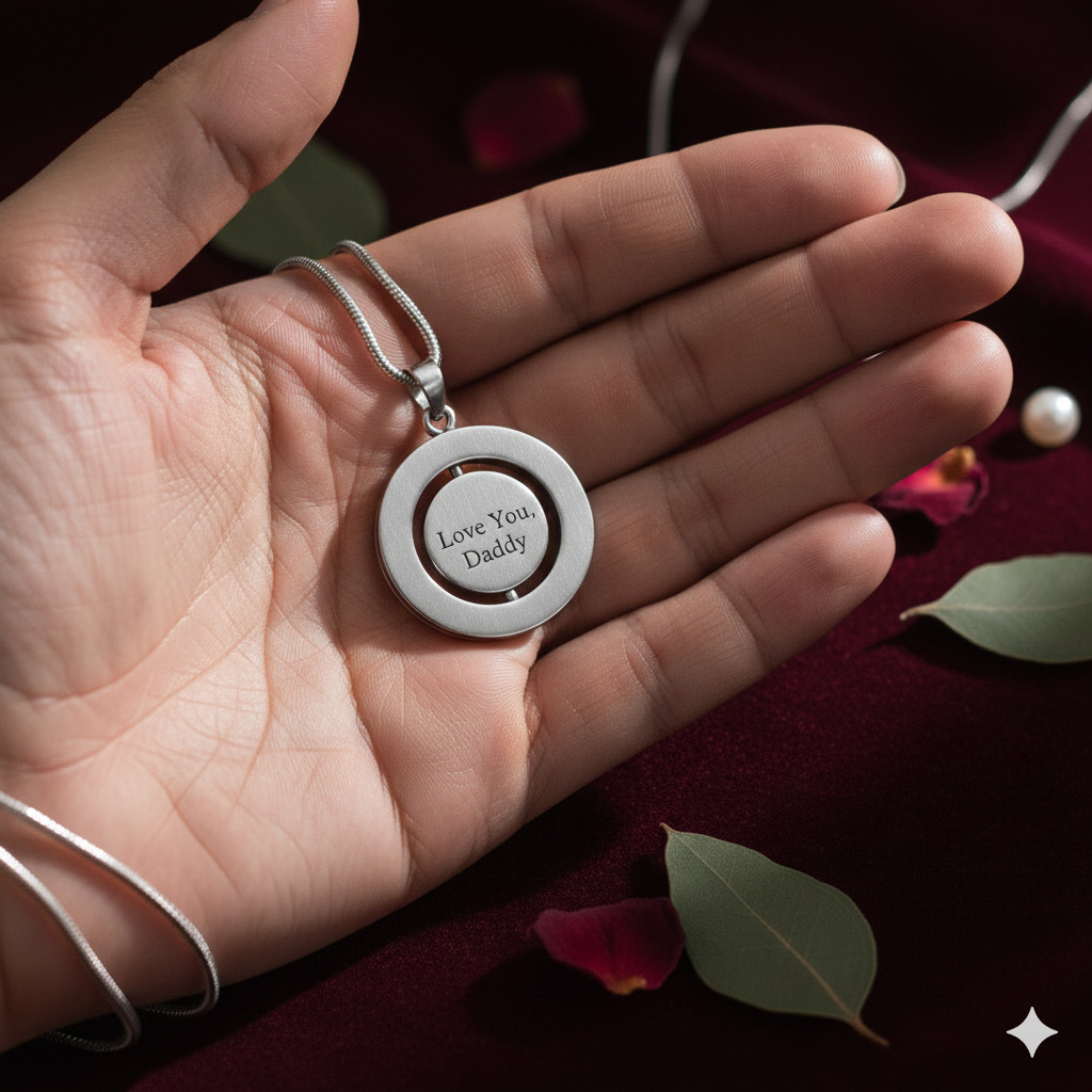 Rotating Personalized Square,Heart Necklace: Engraved Kids Names, Grandma Gift