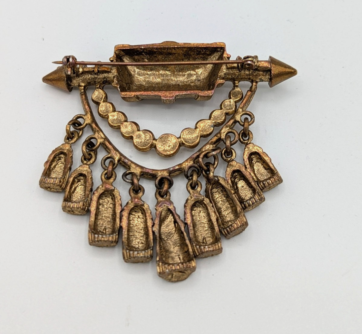 1990s French Gold Tassels Brooch From the French Opera House in Paris