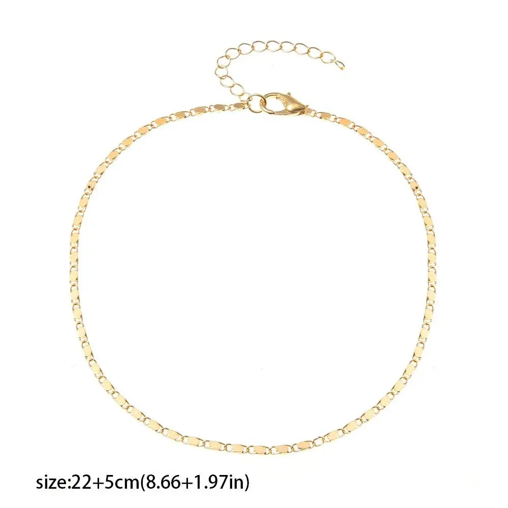 Retro Alloy Sexy Chain Anklet Gold/Silver Bohemian Ankle Bracelet Foot Chain Bar
