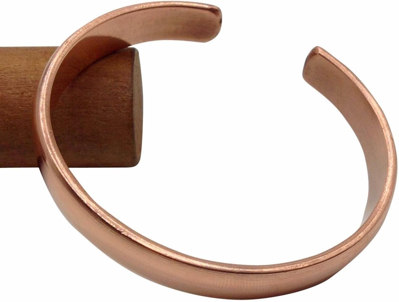 Unique Hand Forged Copper Bracelet with Calming Properties – Adjustable Fit