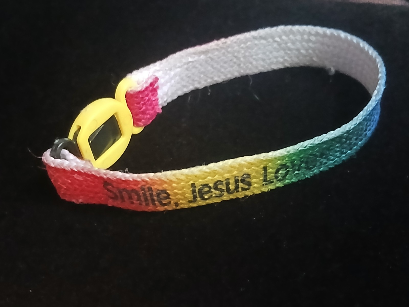1992 Jesus loves me nylon bracelet