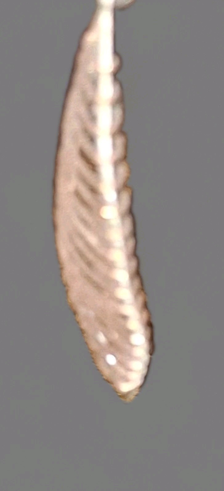 Silver Tone Leaf Dangle Earrings Openwork Marquise Fishhook Lightweight