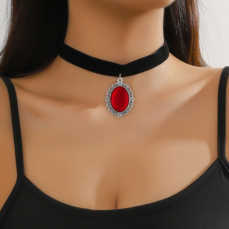 Velvet Choker Necklace for Women Black Lace Choker Layered Classic Black Choker
