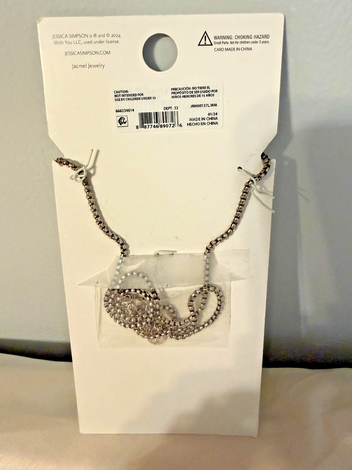 Jessica Simpson Turquoise Feather Pendant Necklace 28″ + 3″ Extender