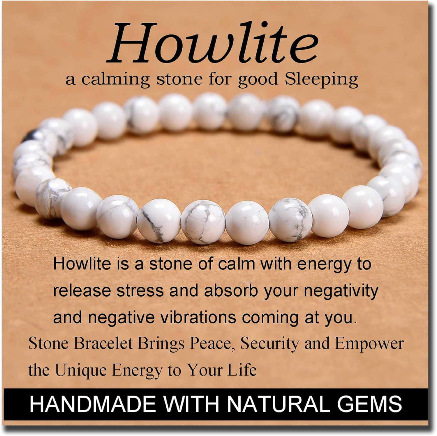 Natural Stone Yoga Stretch Bracelet – Healing Energy Gift for All Adults