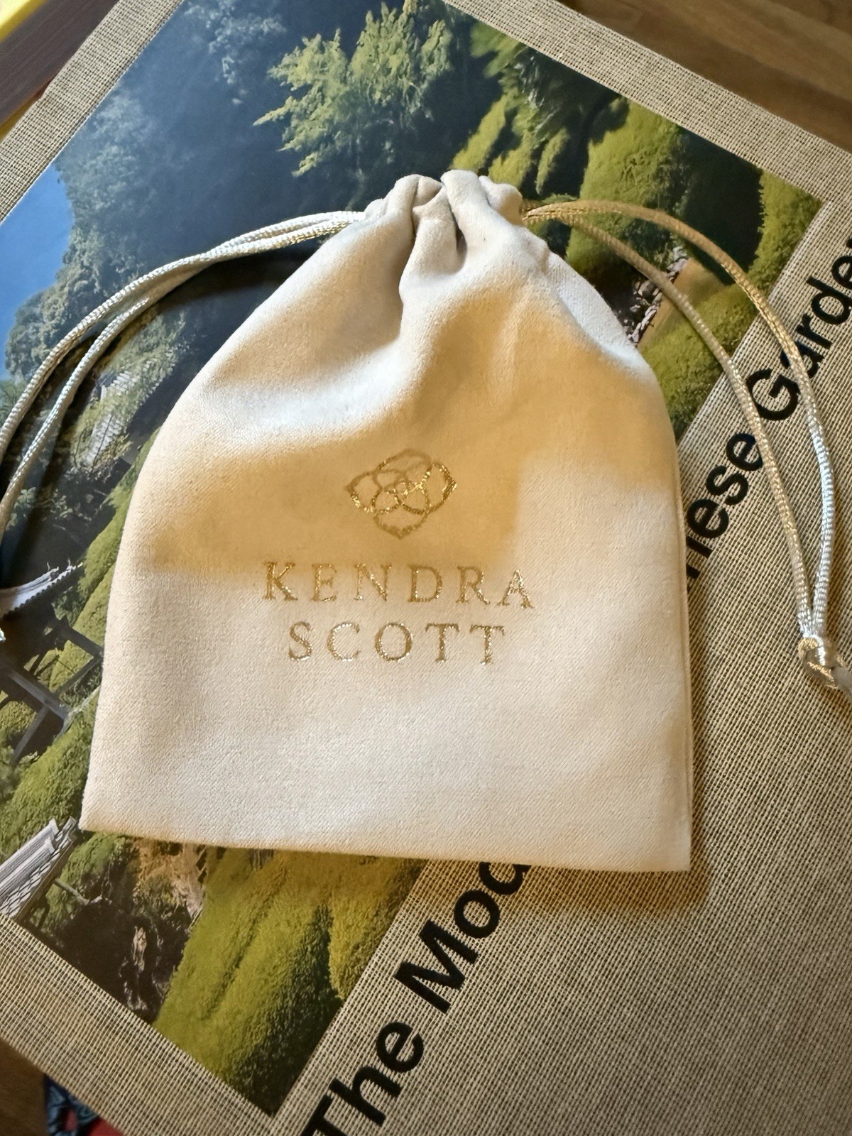 Kendra Scott Gold Black Drusy Pendant Necklace With Branded Pouch & Tag