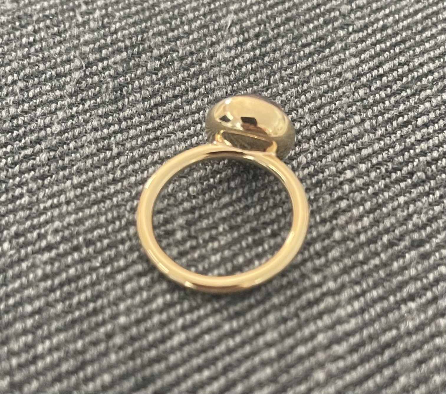 ~ RETIRED Genuine Pandora Blush Medium Droplet Ring G585 GOLD 150185NBP Size 48