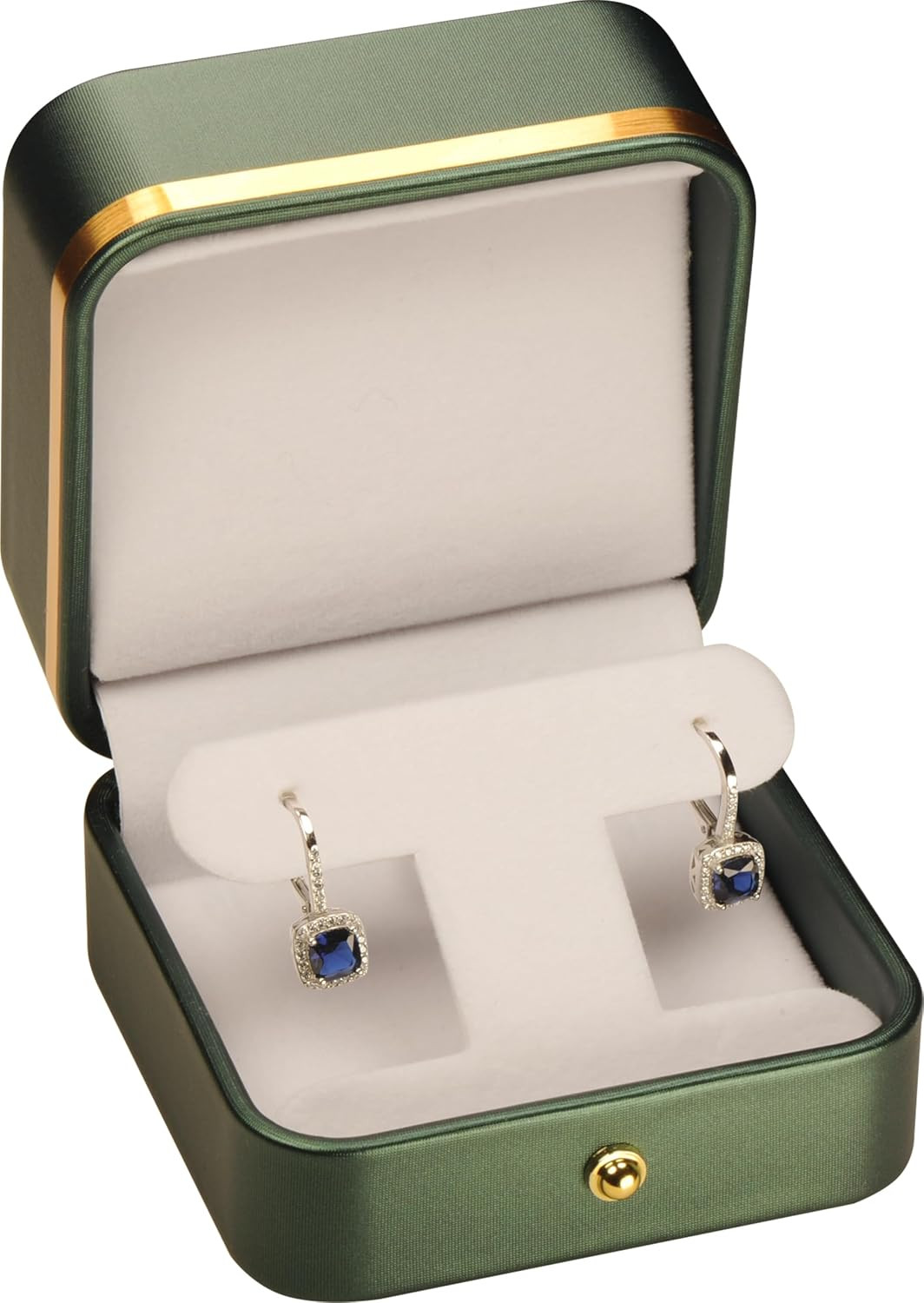T Style Earring Gift Box for Dangling, Hoop and Leverback Earrings Luxury PU