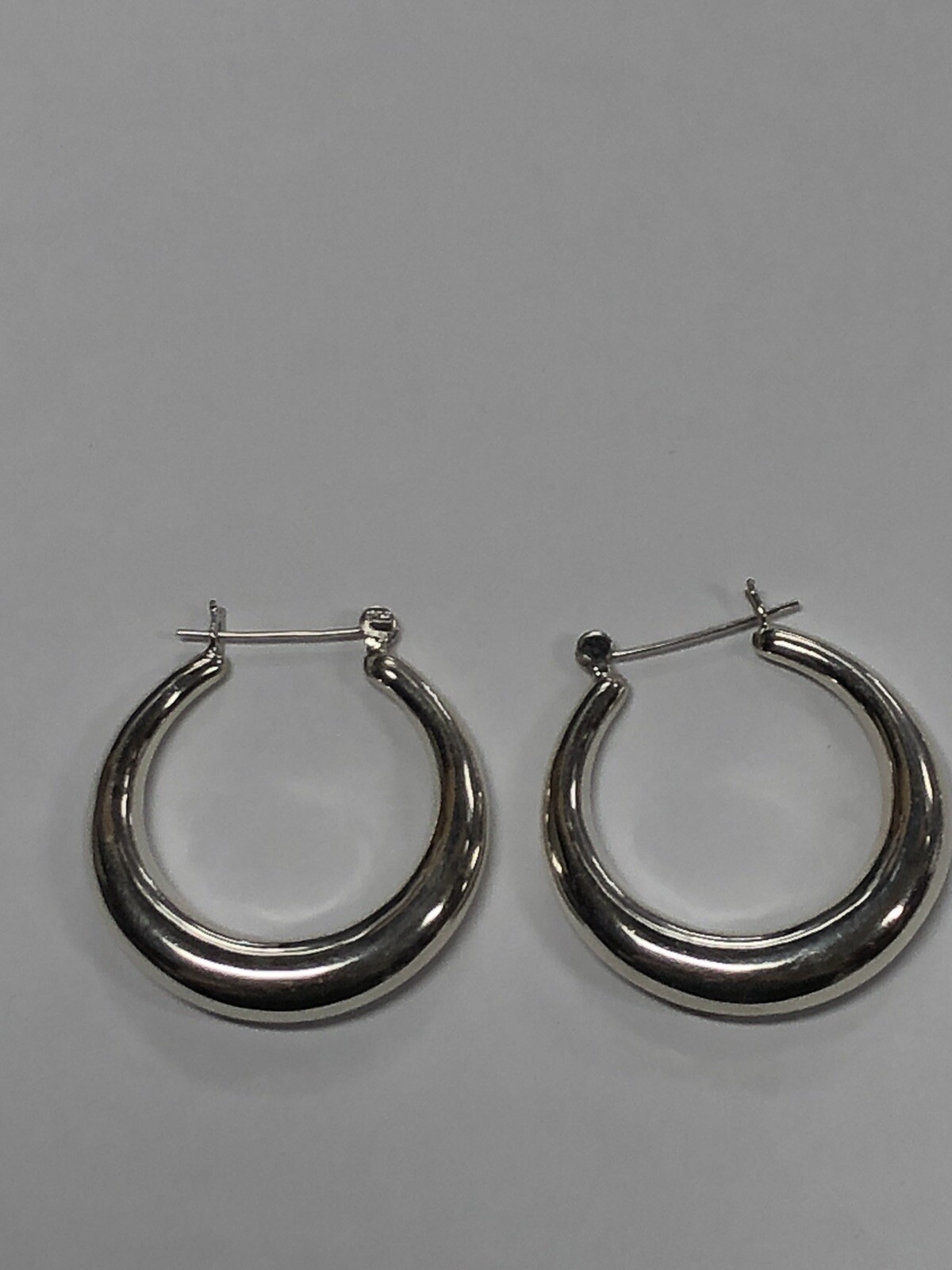 925 Sterling Silver Hoop Earrings 10.1 Grams