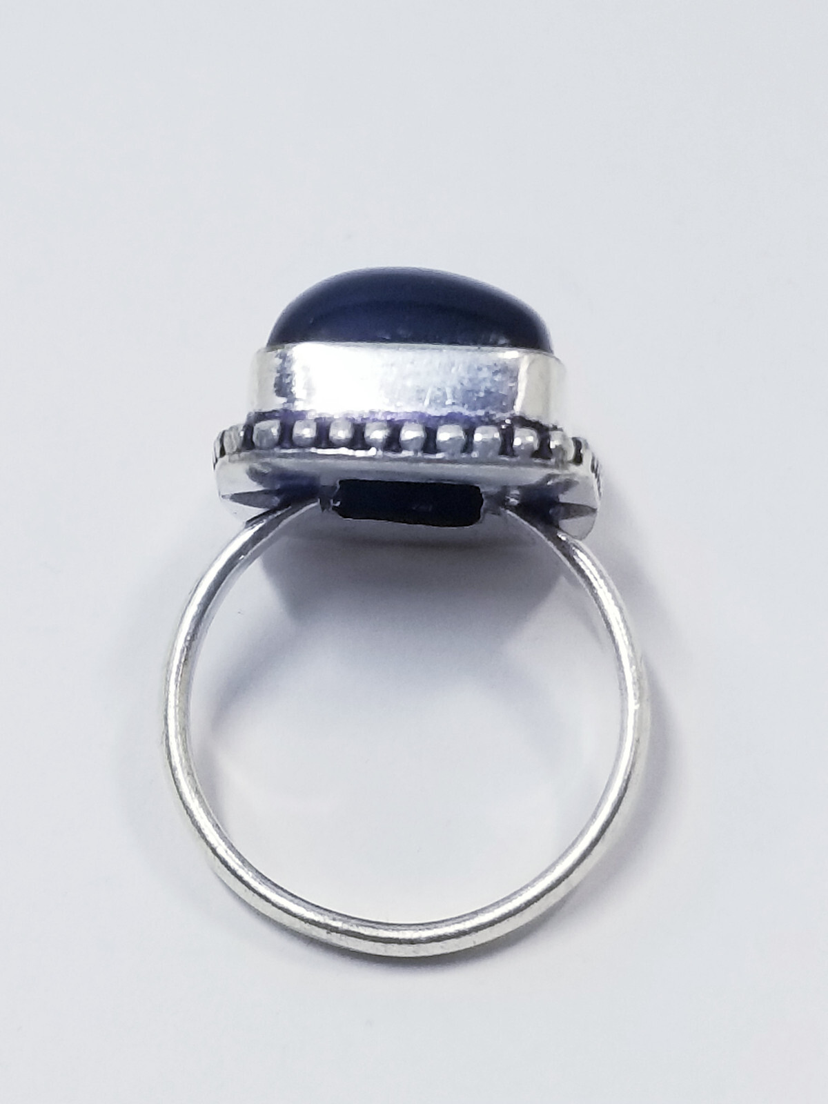 Sterling Silver Onyx Ring sz 9 (9.1g T.W.)