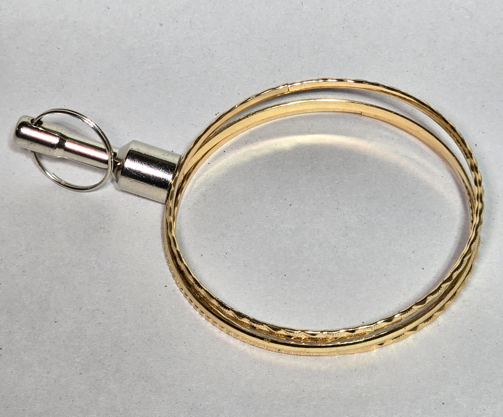 Boho Layered Style Set of 7 Gold-Tone Mixed Texture Stacking Bangle Vtg