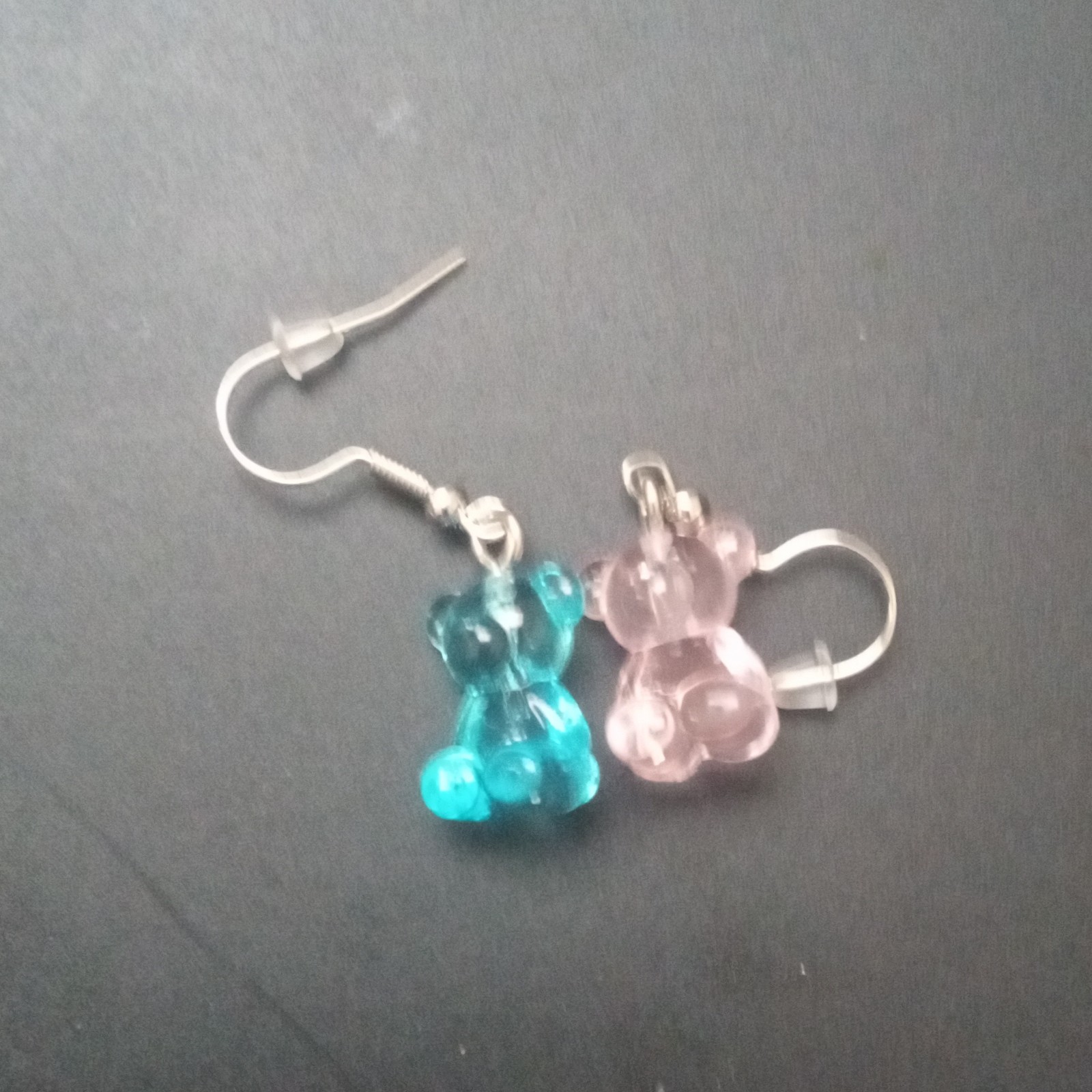 Lot of 6 Pairs Novelty Dangle Earrings Set Acrylic Charms Multicolor Cartoon