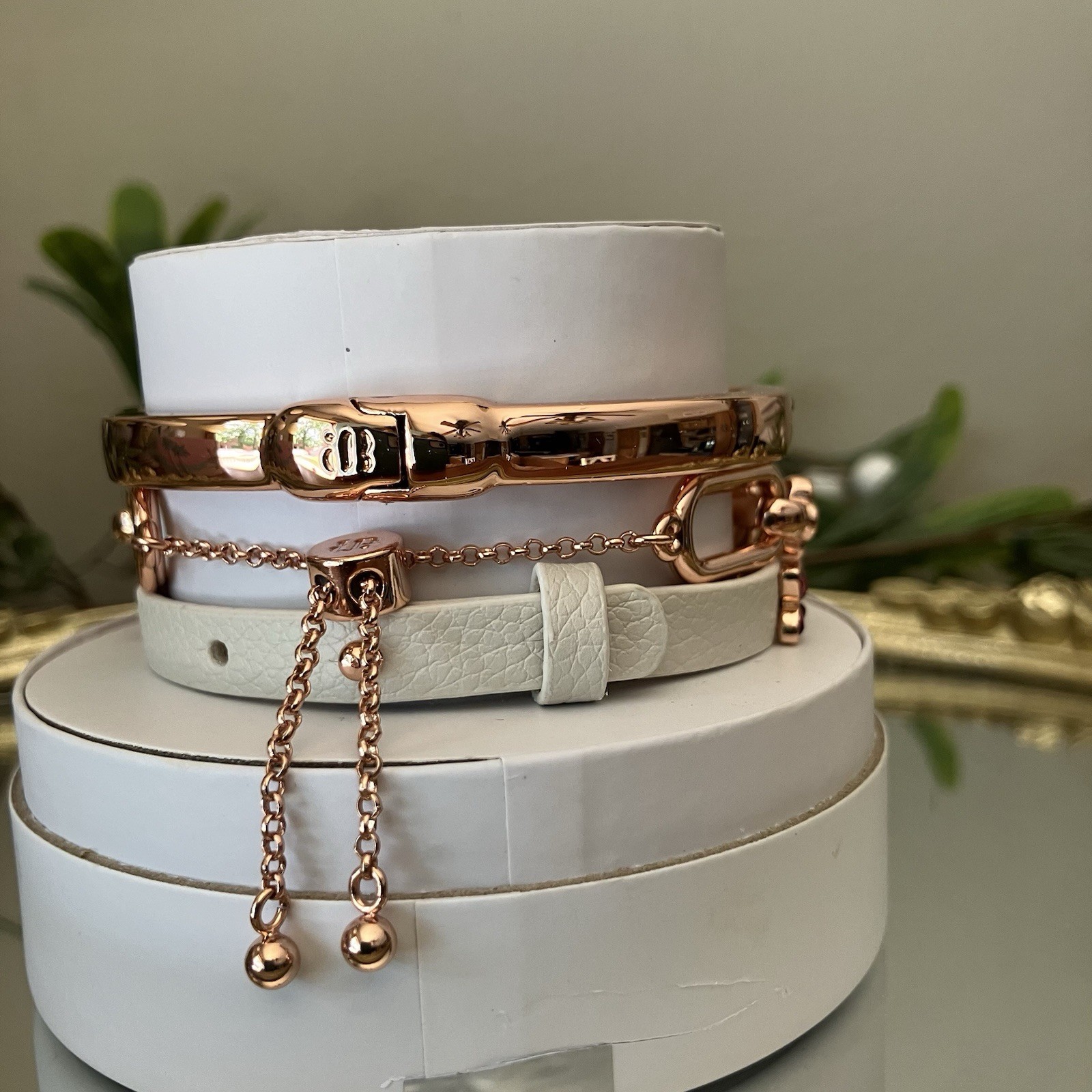 Bomb Party 2026 Summer Stack Market Fresh Remix Charm Bracelet Rose Gold ST40395
