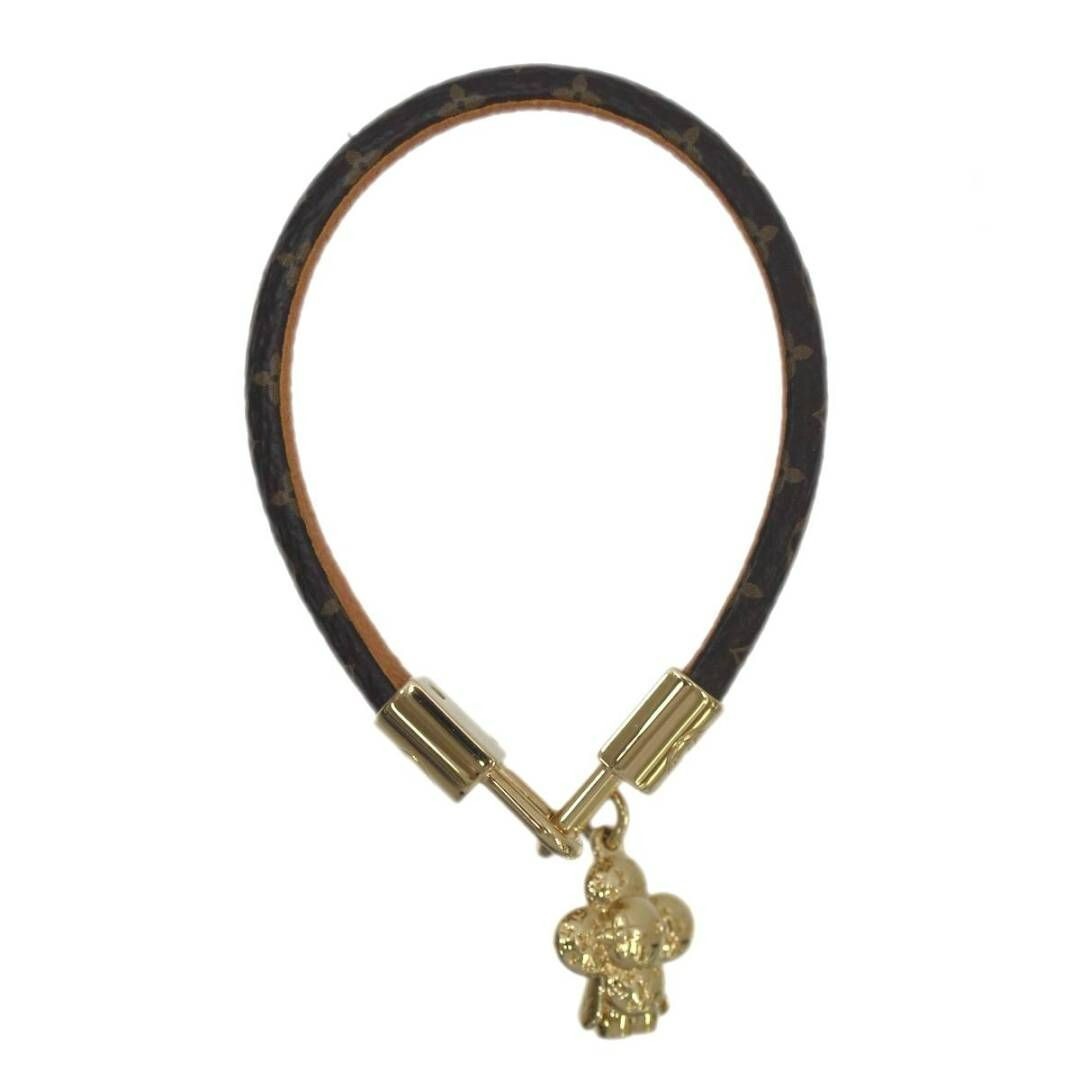 Louis Vuitton M6773 Vivienne Bracelet Monogram Gold Charm BC0233 Box Used YK555