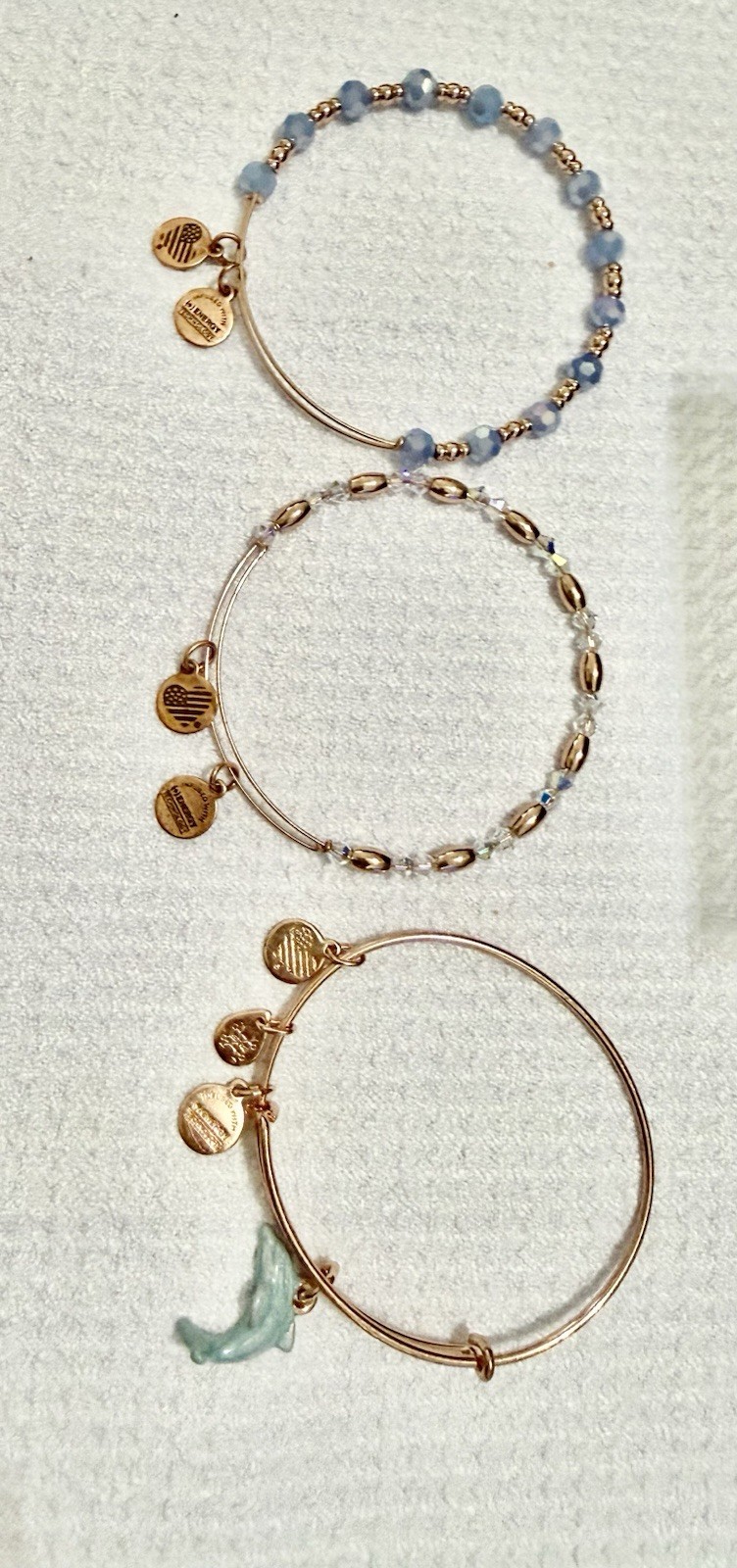 Alex and Ani Bracelet Set 3 Pieces with Various Designs