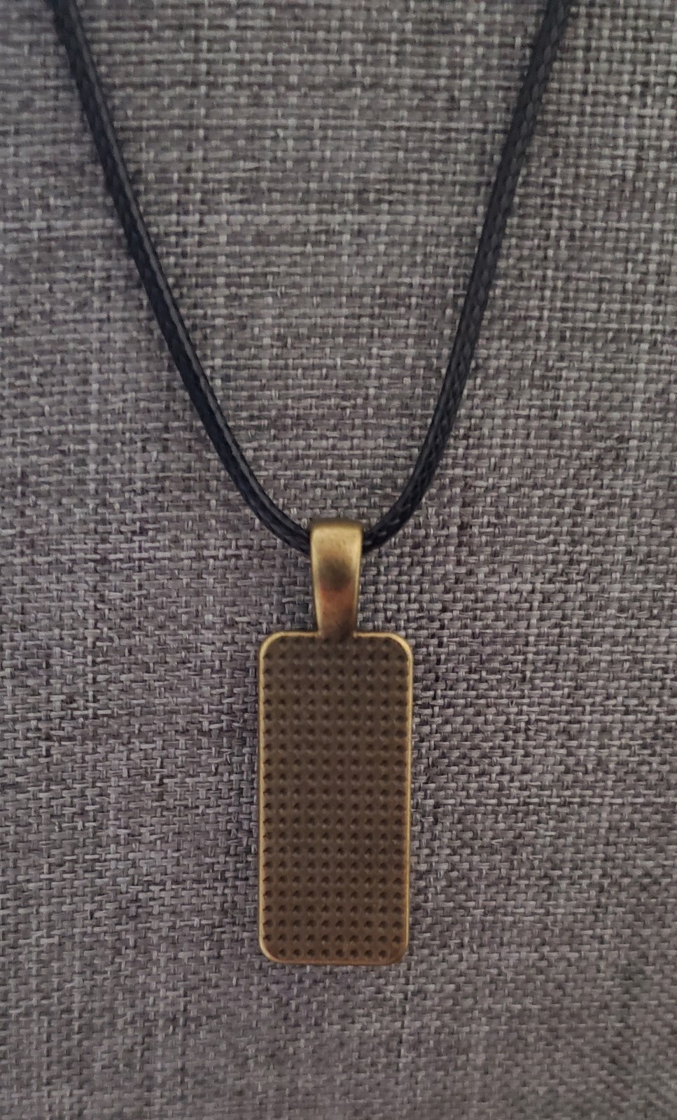 UNIQUE RECTANGLE SHAPED PENDANT NECKLACE (ACRYLIC PAINT POUR) SM-050
