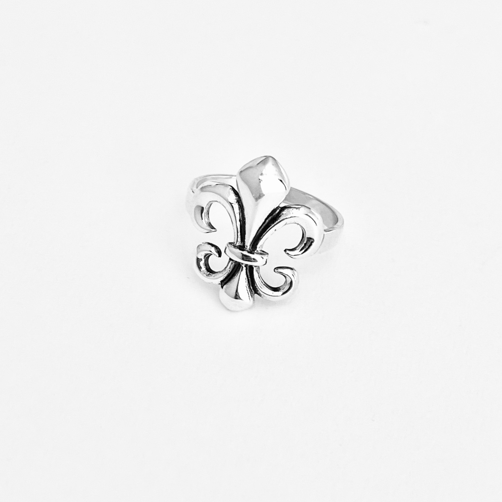 Sterling Silver Fleur De Lis Ring, Saints, Silver Rings, Lily Flower, France