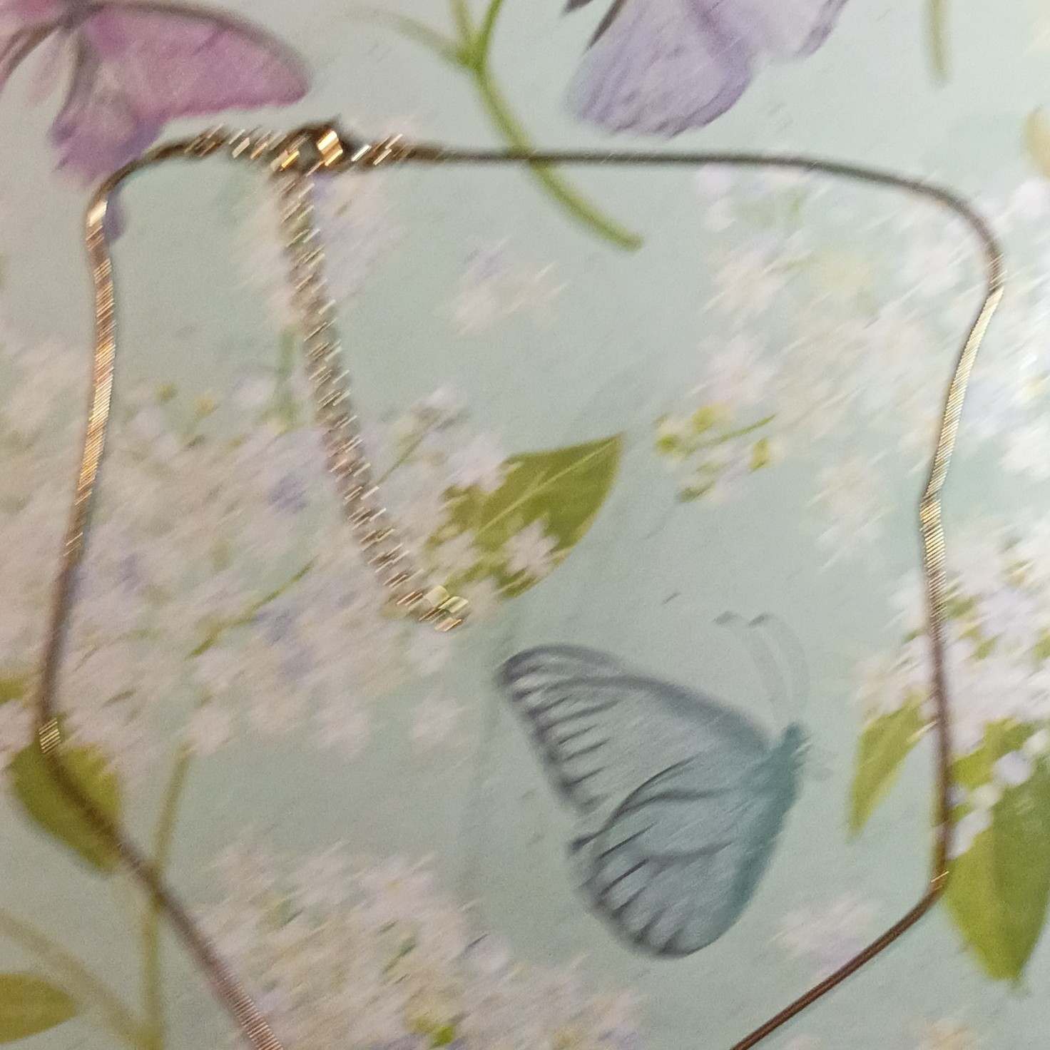 Gold Tone Metal Snake Chain Necklace Letter J Pendant Adjustable Lobster