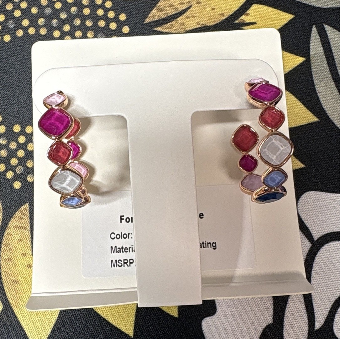 Bomb party Jewel Candy Forever Worldwide Tokyo Pop Rose Gold Plated earring