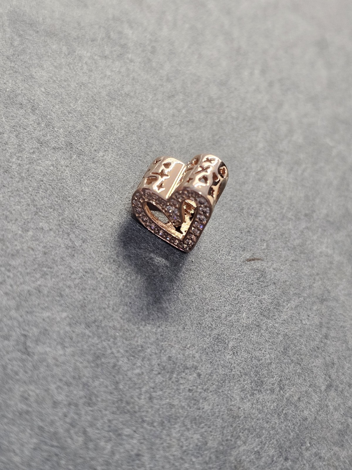 Pandora Rose Collection Sparkling Freehand Heart 788692C01 Rose Gold Plated ALE