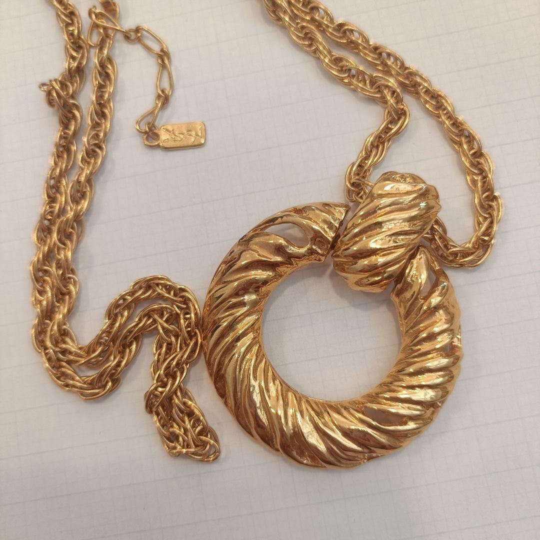 Yves Saint Laurent Gold Necklace No Accessories