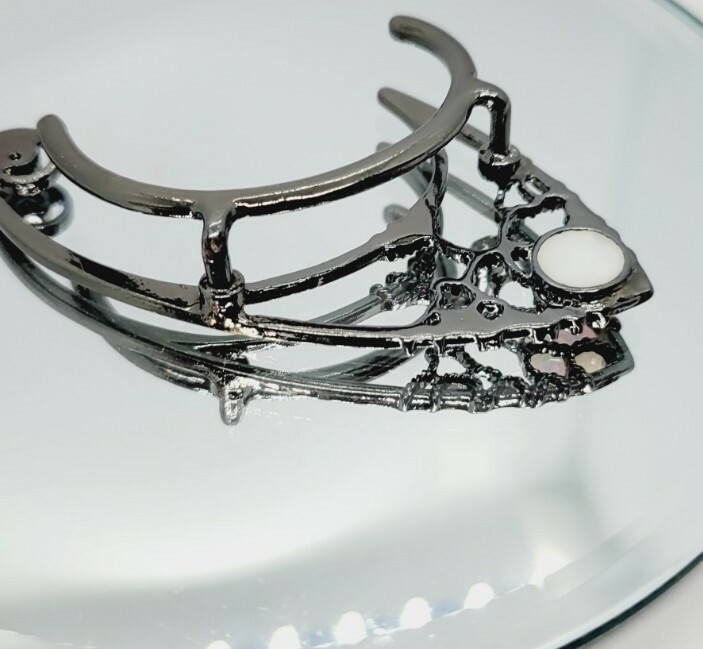 Ear Cuff Set Nickle Free GUNMETAL Tree of Life