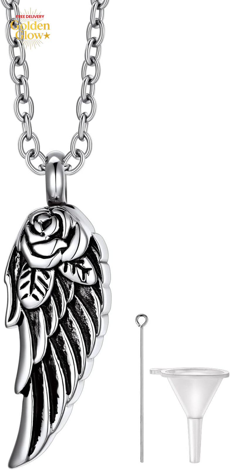 Urn Necklaces for Ashes for Women Men Cremation Pendant Necklace for Ashes Stain
