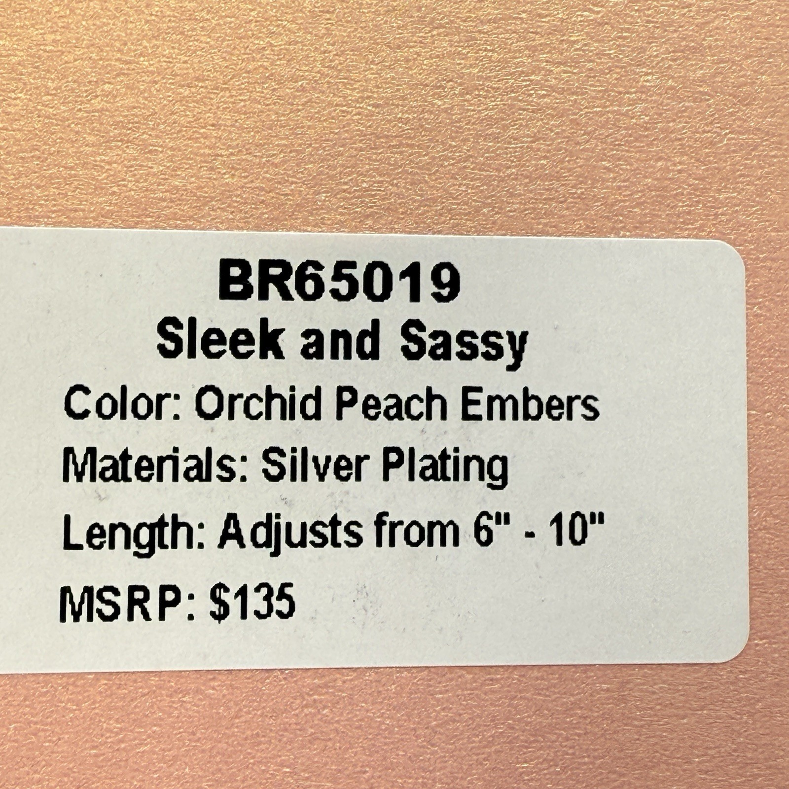 Bomb Party Holiday Jewel Candy “Sleek And Sassy” Orchid Peach Embers- Silver
