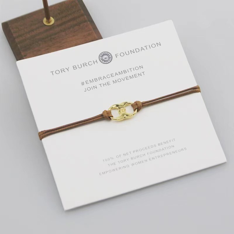 Tory Burch Embrace Ambition Special Edition Silk Bracelet Gemini Charm 3 colors