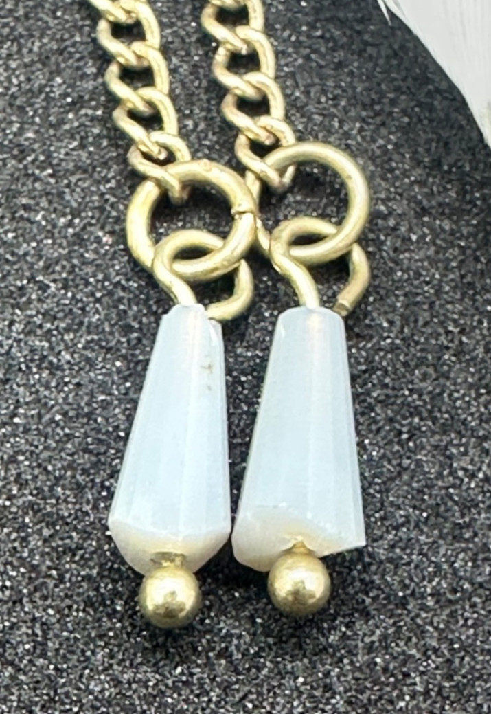 Grey Toned Feathered Earrings ENVIOUS