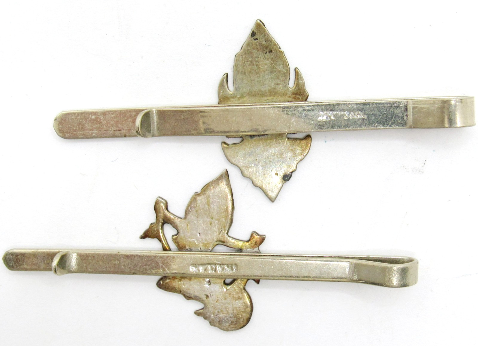 11 VINTAGE COSTUME SIAM DANCER NIELLO STYLE ENAMEL TIE CLIPS/HAIR BARRETTES LOT