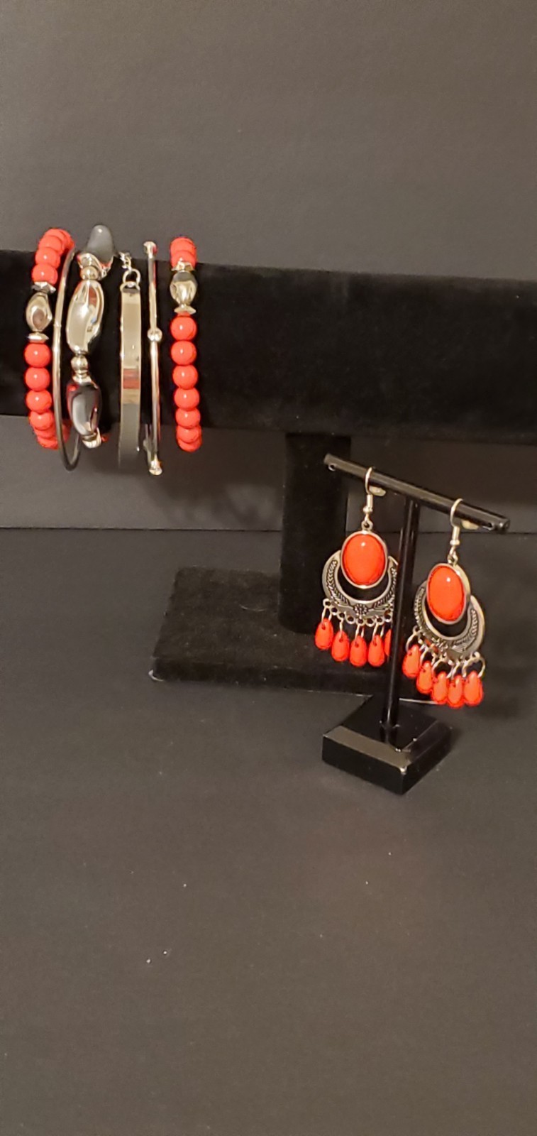 9PC RETRO WHIMSICAL PREPPY VERSATILE POPPY ORANGE COMPLETE CURATED BUNDLE NEW