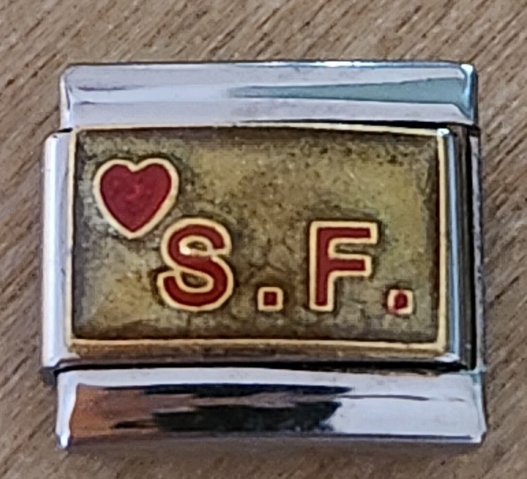 San Francisco 49ers Italian Charm 9mm Bracelet Link Birthday gift